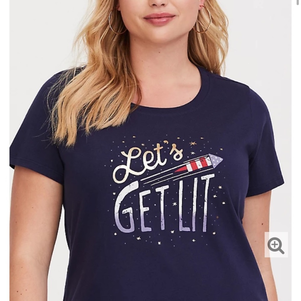 Torrid size 2 “Let’s get lit” tee